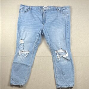 Abercrombie & Fitch Light Blue High Rise Skinny Jeans
Size: 24w